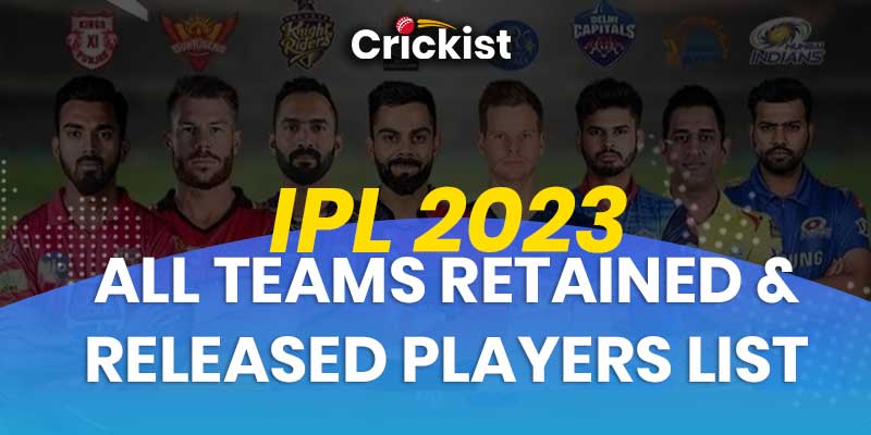 IPL 2023 All Teams Retained And Released Players List