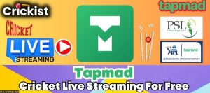 Tapmad Cricket Live Streaming For Free - Watch Today’s Match