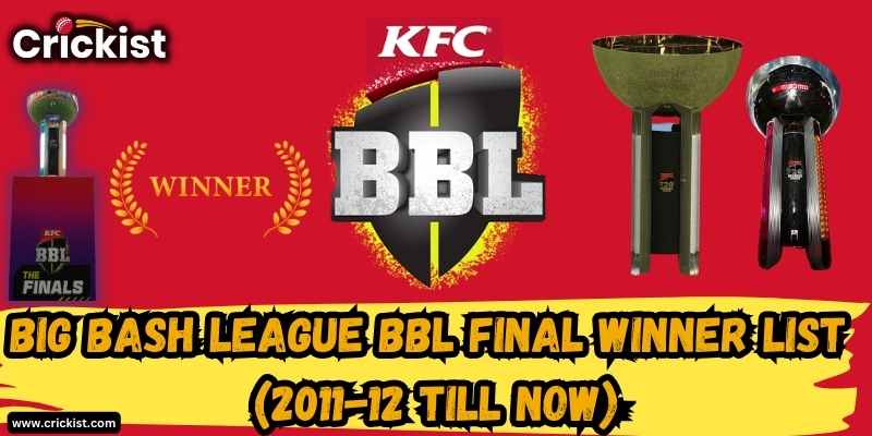 Big Bash League BBL Final Trophy Winners List