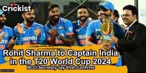 BCCI Secretary Jay Shah Named Rohit Sharma as Indian Cricket Team Captain in coming T20 World Cup 2024