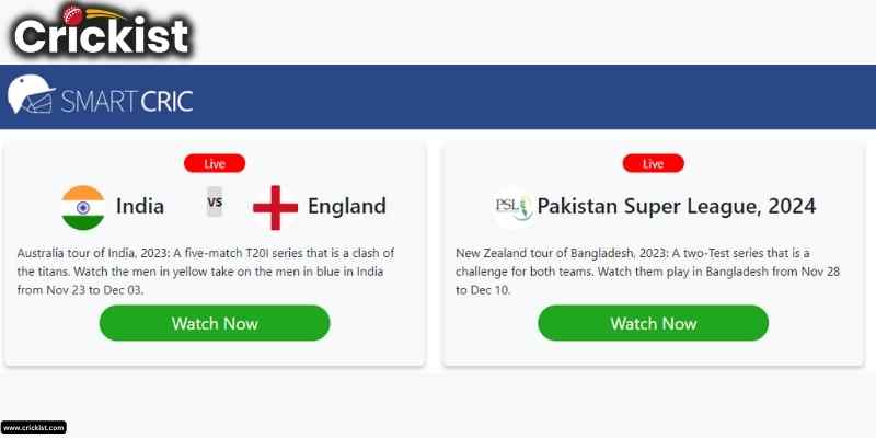 Watch Live Cricket matches on Smartcric